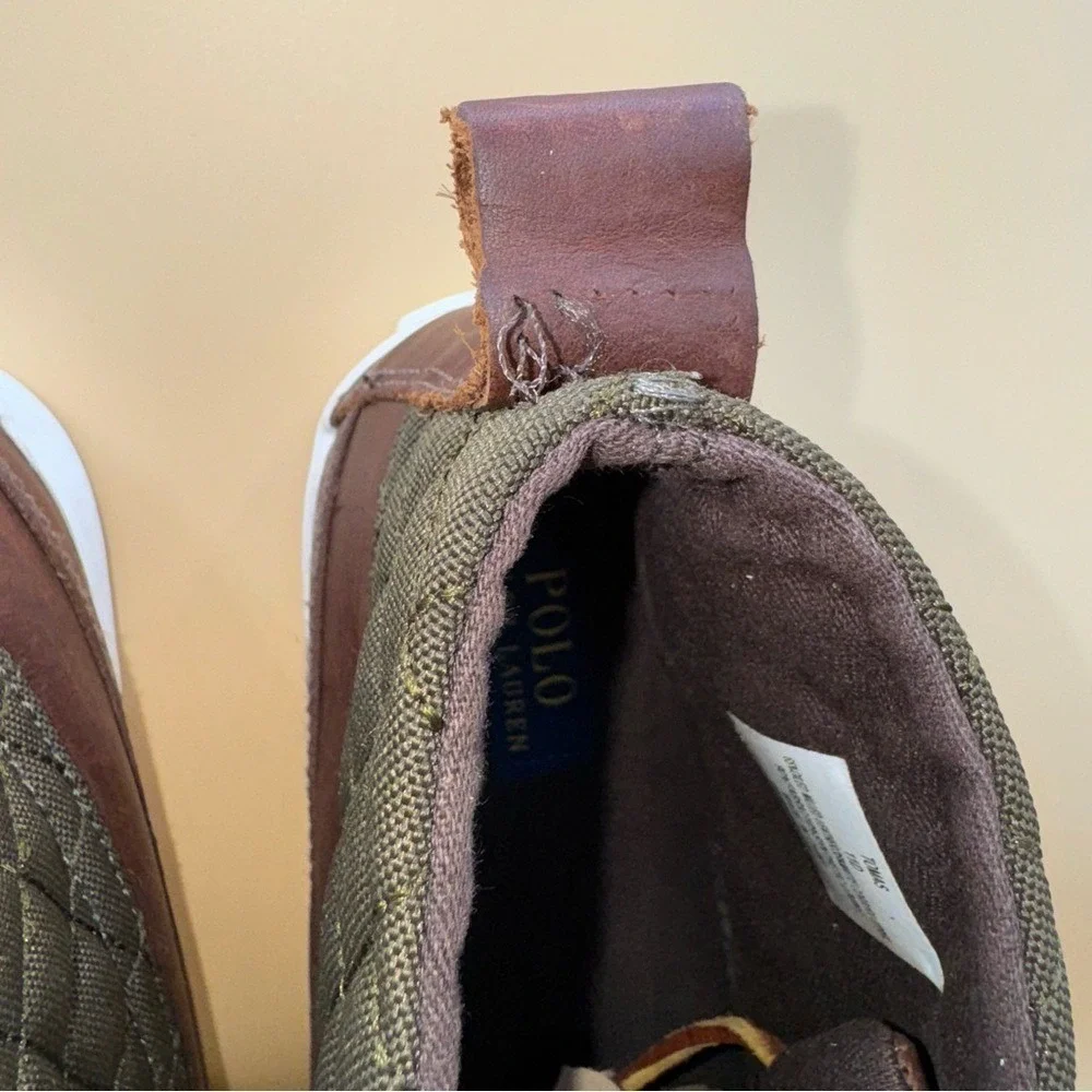 POLO Ralph Lauren Tomas Men's‎ Brown Leather Chukka Deck Boots, Size 11D, GUC